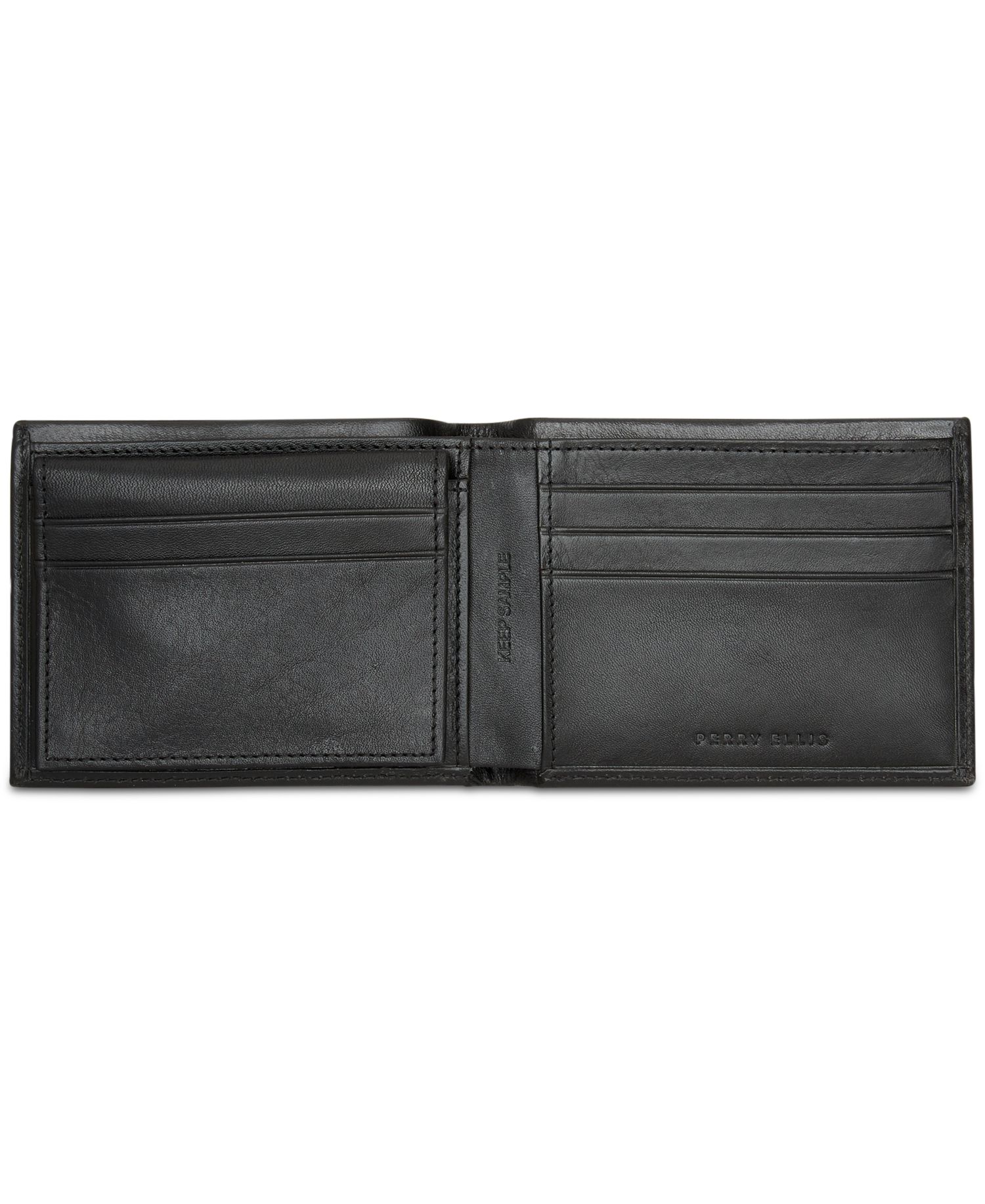 Perry Ellis Leather Pass Case & Removable Card Case