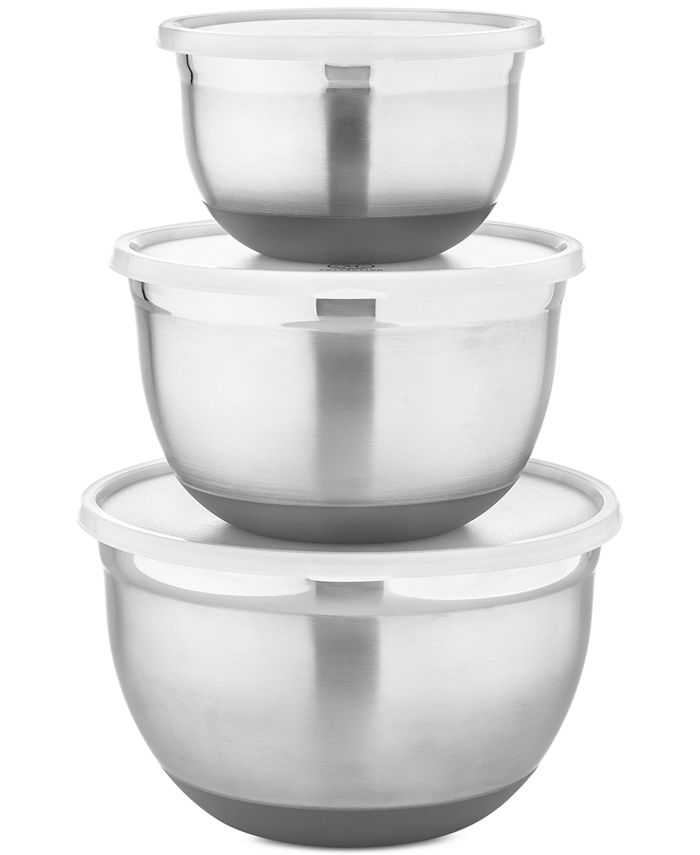 Martha Stewart Collection Set of 3 Non-Skid Mixing Bowls with