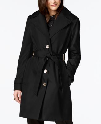 Calvin Klein Belted Water Resistant Trench Coat, Created for
