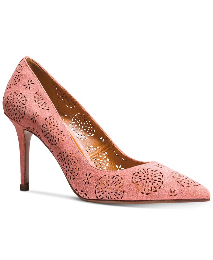 coach waverly pump pink