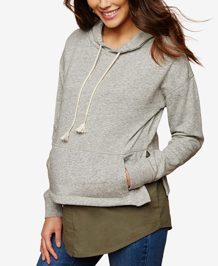 Motherhood Maternity French Terry Hoodie & Reviews - Maternity - Women ...
