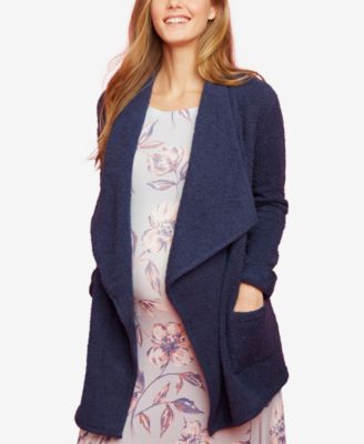 Motherhood Maternity - Maternity Draped Open-Front Coat