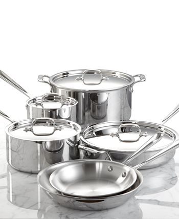 D3 Stainless Steel 10 Piece Cookware Set I All-Clad