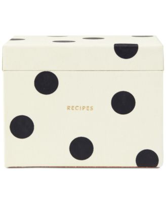 kate spade new york - Recipe Box, Deco Dot