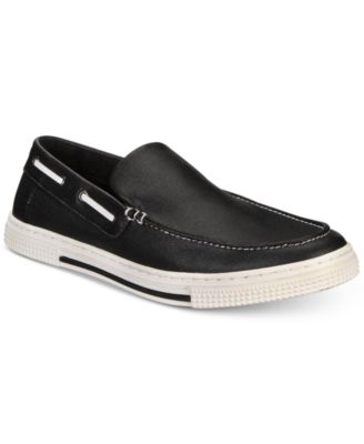 mens canvas slip on boat shoes