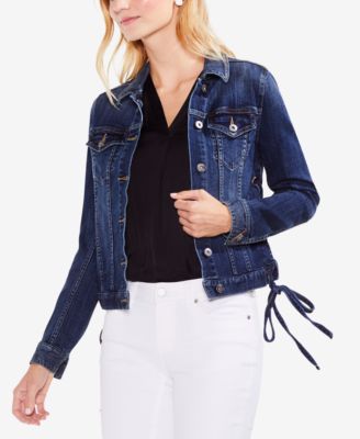 Vince Camuto Laced-Side Denim Trucker 
