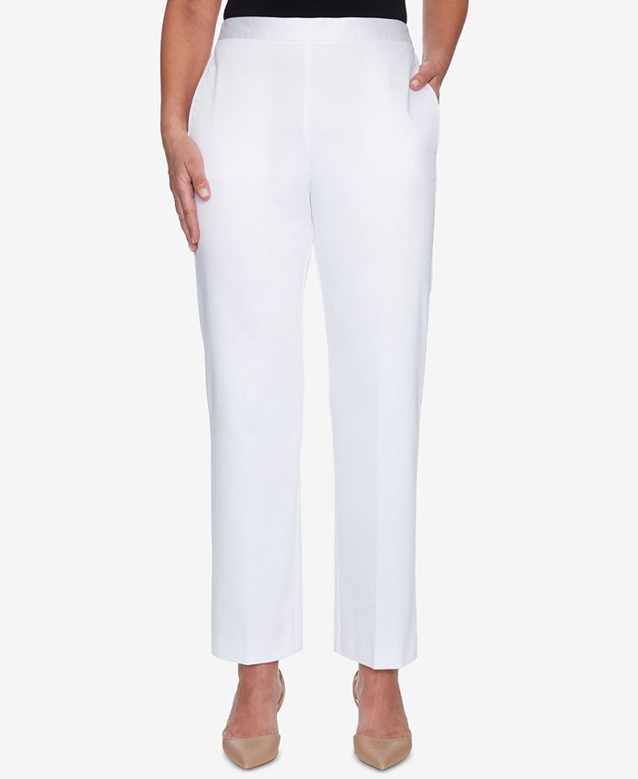 Alfred Dunner Charleston Pull On Flat Front Pants Macy s