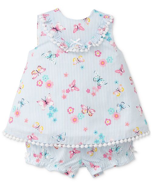 Little Me 2 Pc Butterfly Print Outfit Baby Girls Reviews