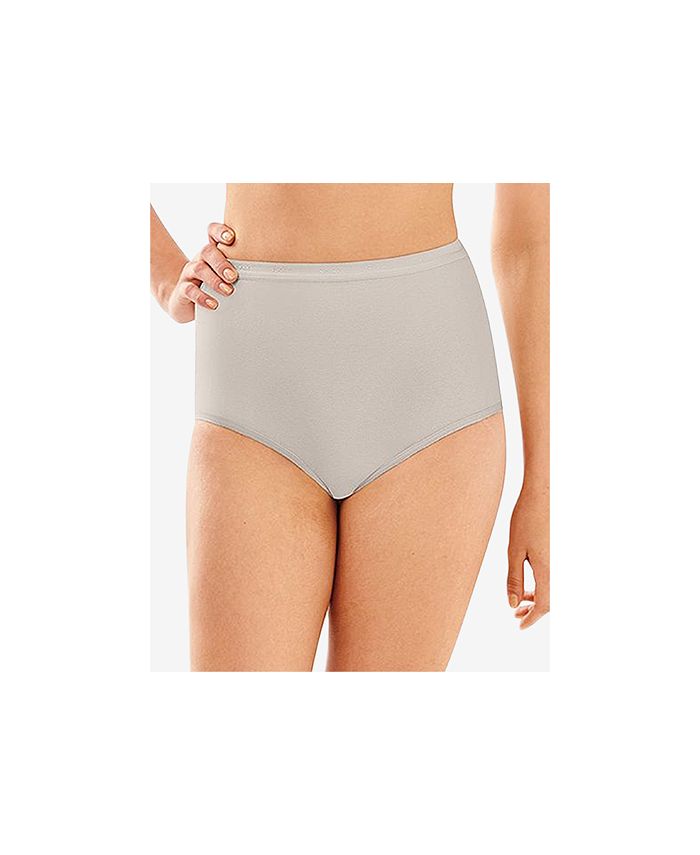 Women's Underwear Classic Nylon Panties Full Cut Carole Briefs, 3