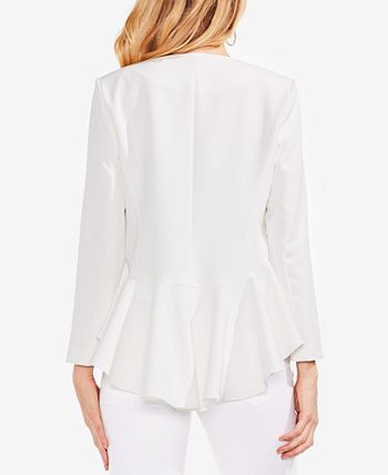 Vince Camuto High Low Ruffled Back Blazer Macy s
