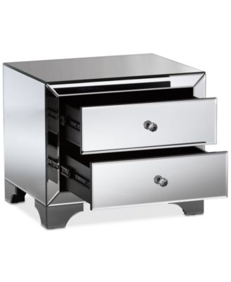 Farrah Mirrored Nightstand