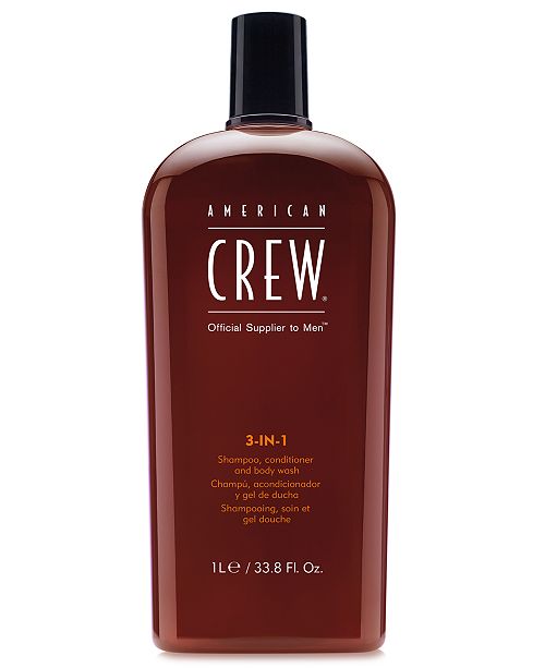 American Crew 3 In 1 Shampoo Conditioner Body Wash 33 8 Oz