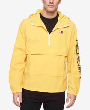 Tommy Hilfiger Men's Hooded Half-Zip Jacket
