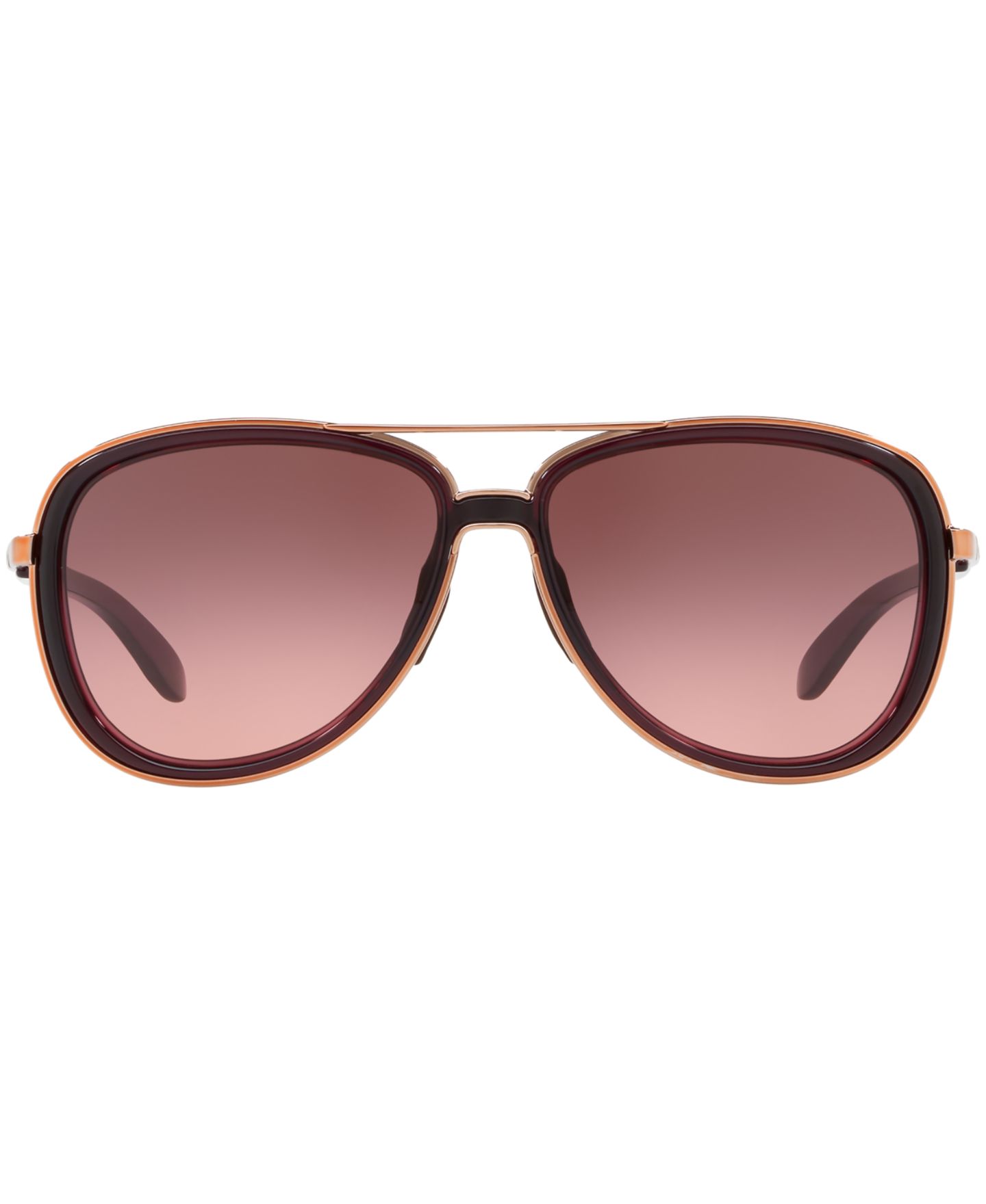 Женские солнцезащитные очки Oakley Sunglasses, Split Time OO4129, цвет: Чёрный градиентный / Красный — фото 2