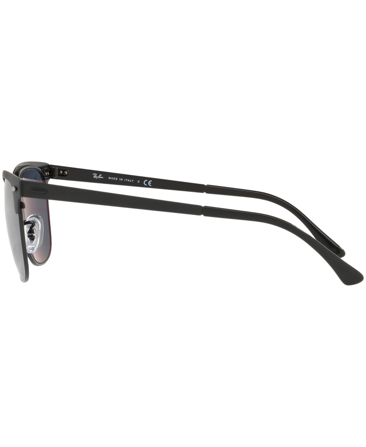 Солнцезащитные очки Ray-Ban Clubmaster Metal RB3716, цвет: Синий / Чёрный — фото 6