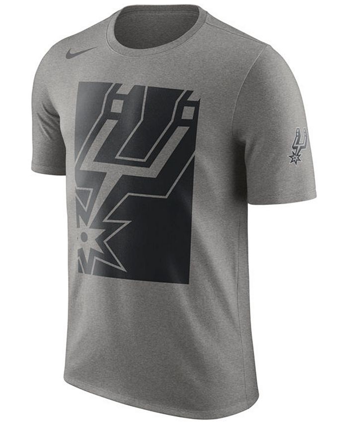 Nike Men's San Antonio Spurs Cropped Logo T-Shirt - Macy's