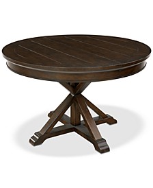 Baker Street Round Expandable Dining Table, Created for Macy's
