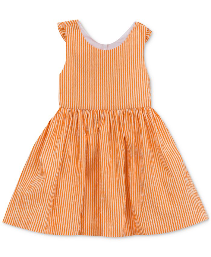 Rare Editions Bow-Back Seersucker Dress, Toddler Girls - Macy's