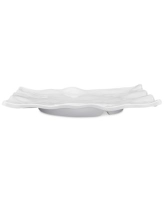 Ruffle Melamine Small Rectangular Serving Platter