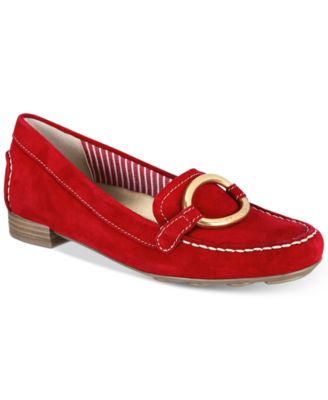 anne klein red loafers