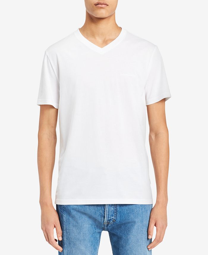 Calvin Klein Jeans Men's V-Neck T-Shirt - Macy's