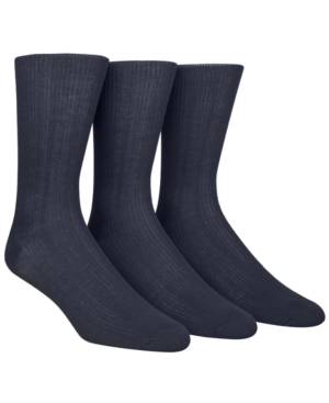 image of Calvin Klein Dress Men-s Socks, Non Binding 3 Pack