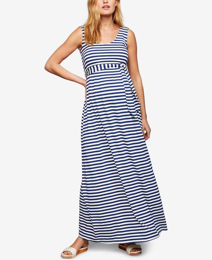 A Pea in the Pod Maternity Striped Maxi Dress Macy's