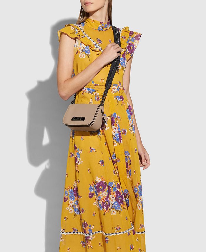 COACH Novelty Strap in Pebble Leather with Chain Macy's