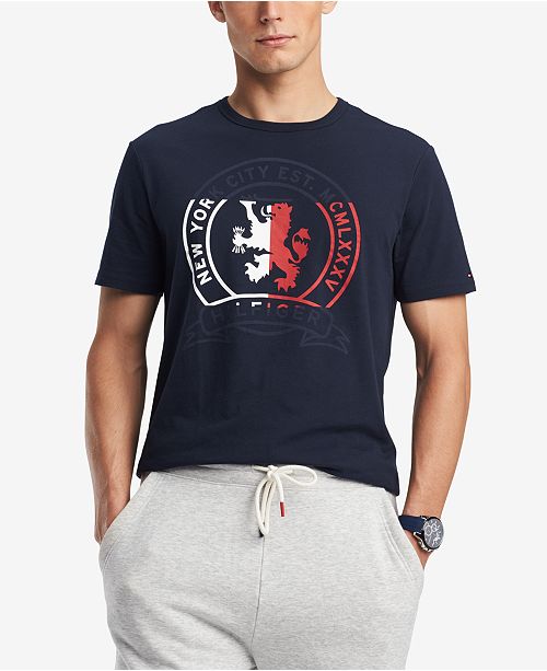 Tommy Hilfiger Men S Big Tall Graphic Print T Shirt Reviews T Shirts Men Macy S