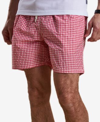 Barbour - Men's Tailored-Fit Gingham Check Swim Trunks