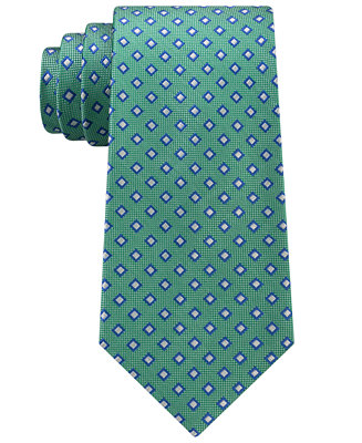 Club Room Men's Neat Silk Tie, Created for Macy's & Reviews - Ties ...