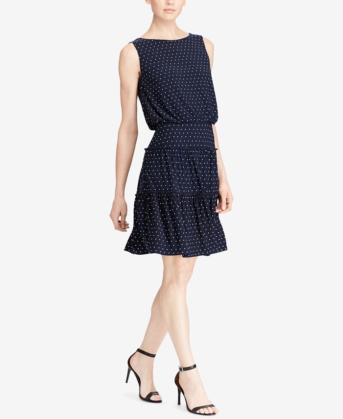 Lauren Ralph Lauren Polka Dot Dress Macy s