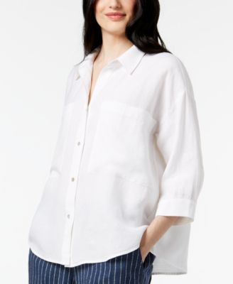 Eileen Fisher - Relaxed 3/4-Sleeve Shirt, Regular & Petite