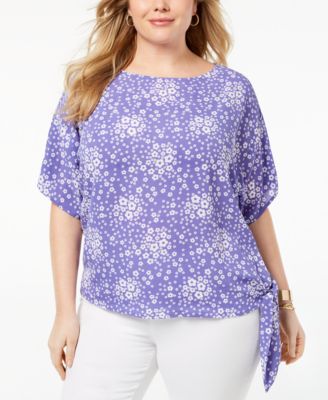 michael kors blouses purple