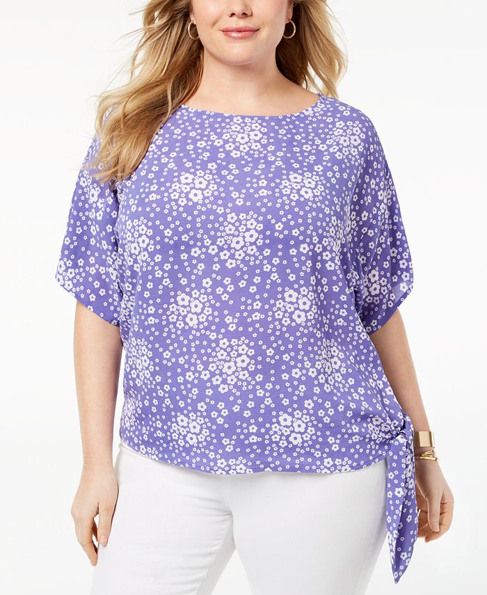 Michael kors side tie blouse sale