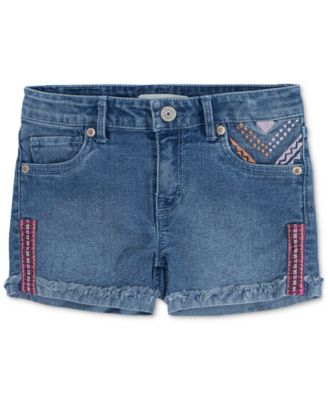 Levi's Embroidered Shorty Shorts, Big Girls