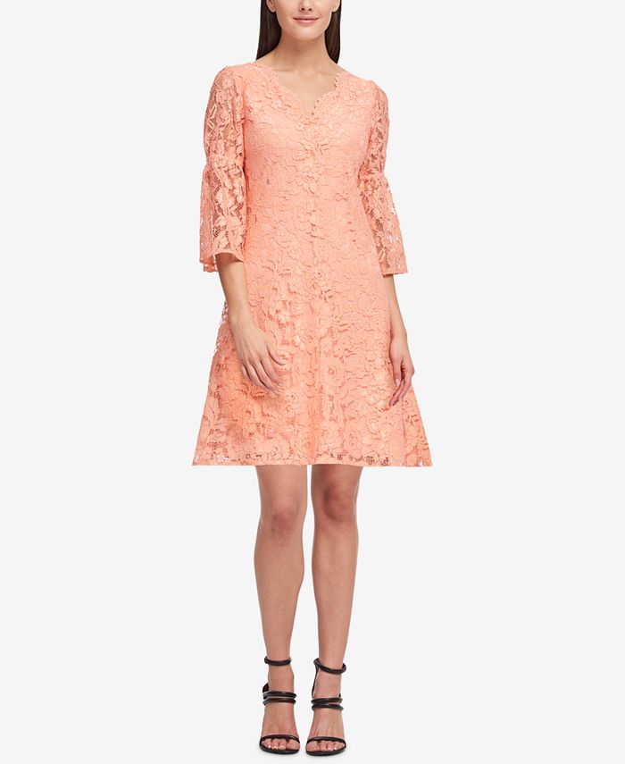 DKNY Lace A-Line Dress, Created for Macy's - Macy's