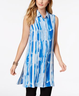 Alfani - Printed Tunic Shirt