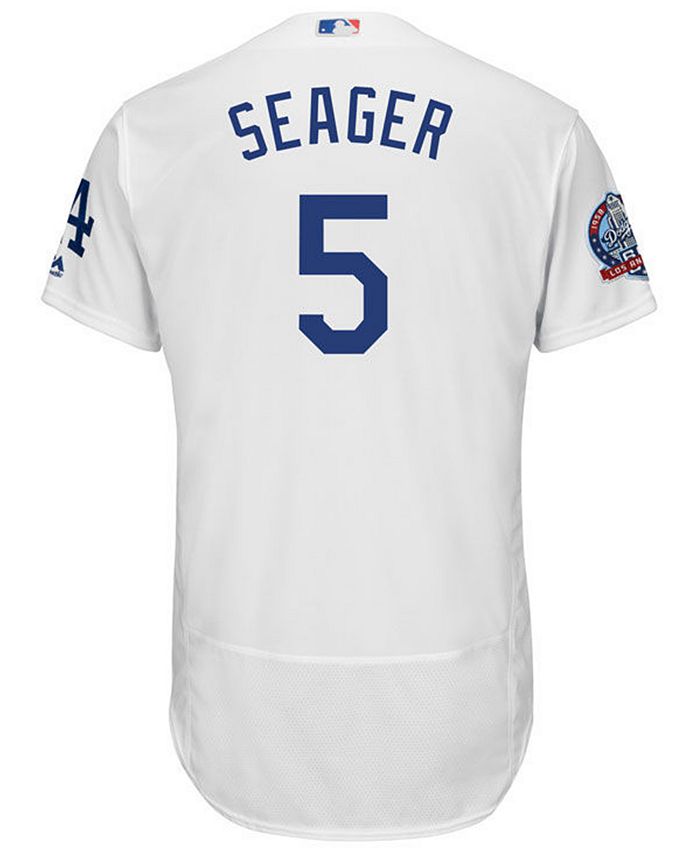 Majestic Men's Corey Seager Los Angeles Dodgers Flexbase 60th Anniversary  Patch Jersey - Macy's