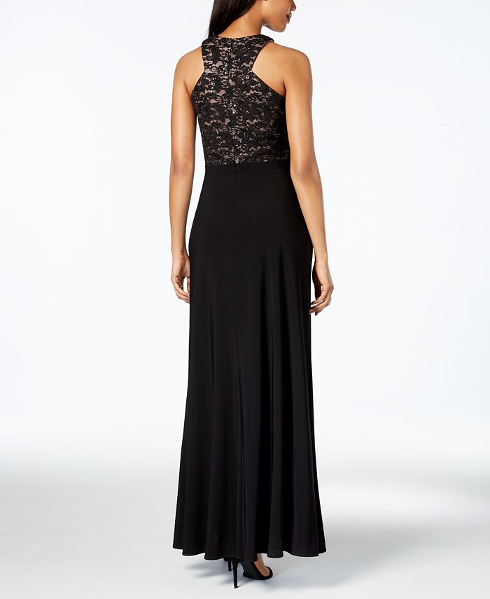 Nightway lace hotsell halter gown