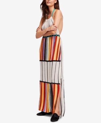 People Mardi Gras Halter Maxi Dress 