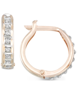 image of Diamond Fascination Diamond Accent Hoop Earrings