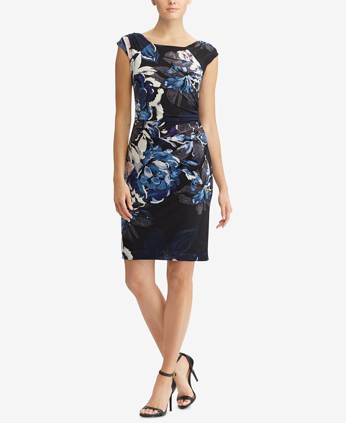 Lauren Ralph Lauren Floral-Print Sheath Dress, Regular & Petite Sizes ...