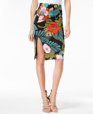 guess floral pencil skirt