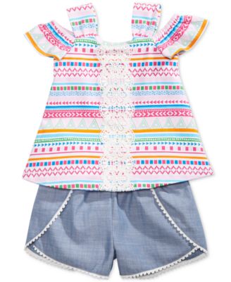 baby chambray shorts