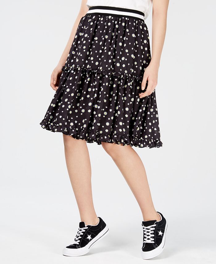 NICOPANDA Tiered Floral-Print Skirt, Created for Macy's - Macy's