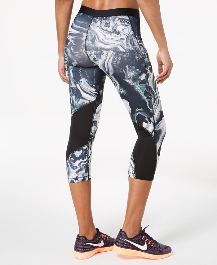Nike Pro Dri-FIT Printed Capri Workout Leggings - Macy's