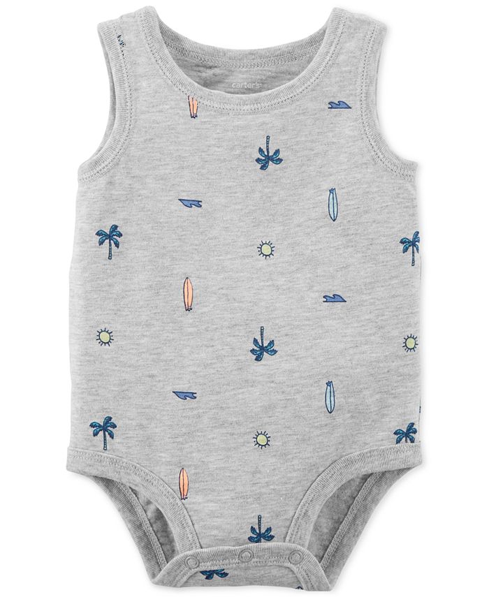 Carter's Baby Boys Printed Cotton Bodysuit - Macy's