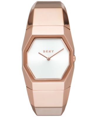 DKNY - Women's Beekman Rose Gold-Tone Stainless Steel Bangle Bracelet Watch 32mm