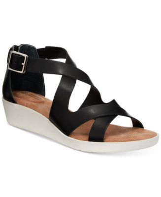 Giani Bernini Fayee Memory Foam Wedge Sandals, Created for Macy's ...